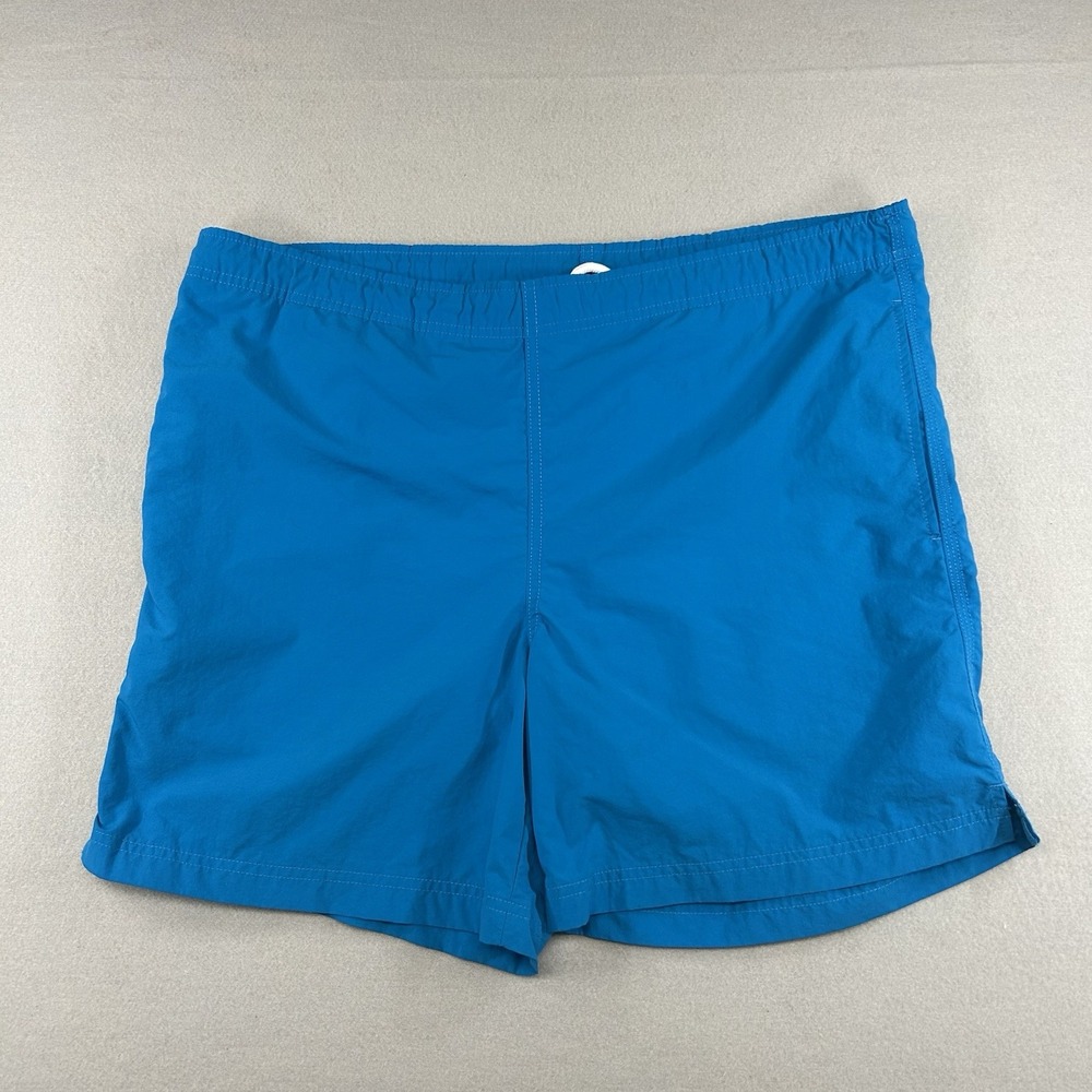 LANDS END SWIM TRUNKS WATER SHORTS LINED MENS MEDIUM ROYAL BLUE Boardshorts